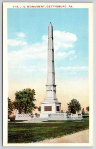 The U.S. Monument Gettysburg Pennsylvania Grounds & Historical Landmark Postcard