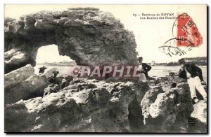 Around Royan Old Postcard Rocks of PIERRIERES