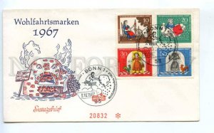 419080 GERMANY 1967 year Tales of the Brothers Grimm First Day COVER