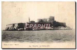 Old Postcard Marseille Le Chateau d if