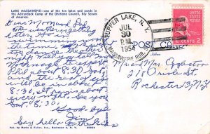 Lake Massawepie Boy Scouts of America D.P.O. , Discontinued Post Office 1954 