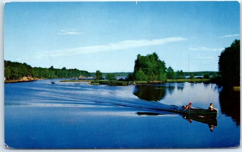 M-47382 Across the lake's surface with a smooth flight Nature Lake Scenery