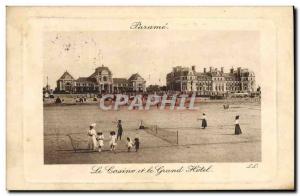 Old Postcard Tennis Parame Casino and Hotel