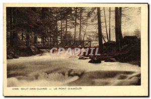 Old Postcard Jumping From Bridge Tanks D Amour