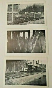 (3) Postcards RPPC View of Railroad Trains, unidentified locations..        Q5