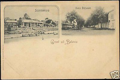 indonesia, JAVA BATAVIA, Sluisbrug, Kali Besaar (1899)