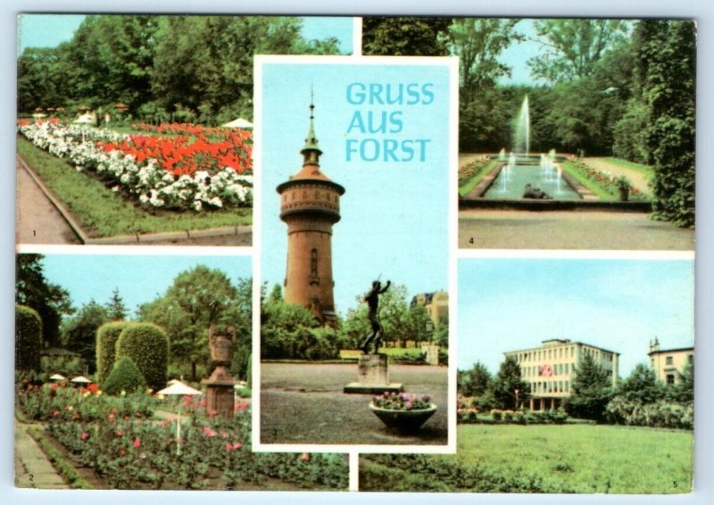 Gruss aus Forst multiview GERMANY 4x6 Postcard