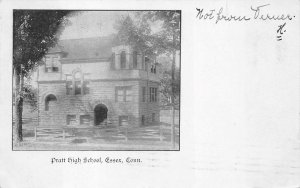 PRATT HIGH SCHOOL ESSEX CONNECTICUT POSTCARD 1905