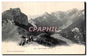 Old Postcard Hohen Kasten Mountaineering