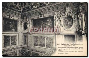 Postcard Old Palace of Fontainebleau King's Staircase