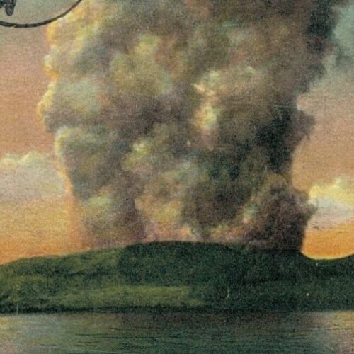Philippines Manila Taal Volcano Morning After The Explosion 1911 Postcard 07.62 
