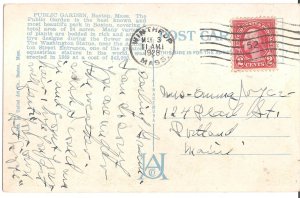 Boston, MA - Public Gardens Panorama - 1928