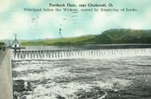 Vintage Fernbank Dam Near Cincinnati, OH Whirlpool By Wickets Emptying Locks P18