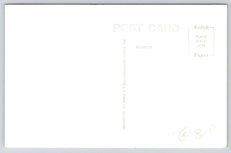 Owen Wisconsin~Masonic Temple~1950s RPPC