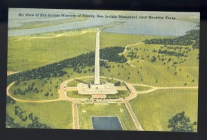 Houston, Texas/TX Postcard, Aerial View San Jacinto Monument & Museum Of History