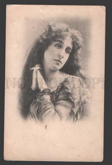 114380 Belle DANCER w/ LONG HAIR Vintage PHOTO russian PC