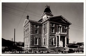 Real Photo Postcard Historic Old Court House in Tombstone, Arizona
