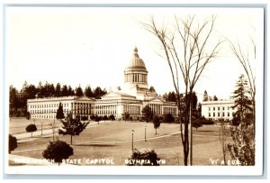 c1940's Washington State Capital Building Olympia WA Ellis RPPC Photo Postcard