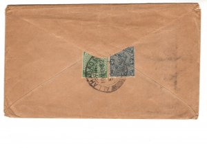 India to California Cover, Printed Matter George V Stamps