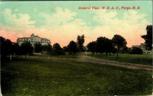 General View North Dakota Agricultural College NDAC Fargo ND 1913 DB Postcard P1