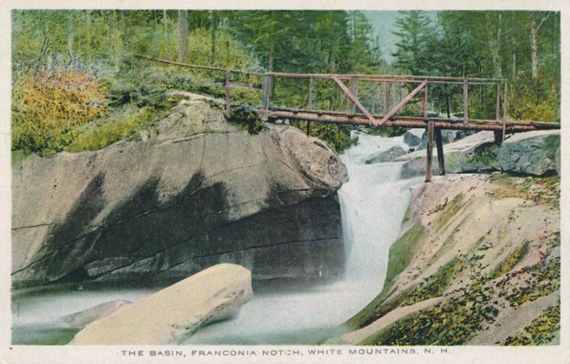 Bridge at The Basin - Franconia Notch - White Mountains, New Hampshire - WB