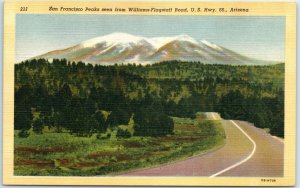 M-9653 San Francisco Peaks Seen From Williams-Flagstaff Road US Hwy 66 AZ