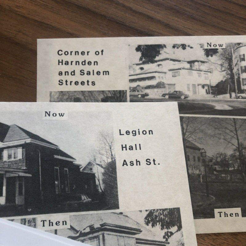 LOT OF 14 - READING MA - RPPC - STREET SCENE HISTORIC  Massachusetts POSTCARD 