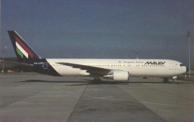 Malev Hungarian Airlines Bpeing B-767-375-ER At Ferihegy Airport Budapest Hun...