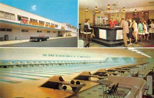 Oakdale Long Island New York Oak Dale Lanes Bowling Alley Postcard AA50948