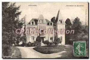 Postcard Old Keryvoal around Quimper