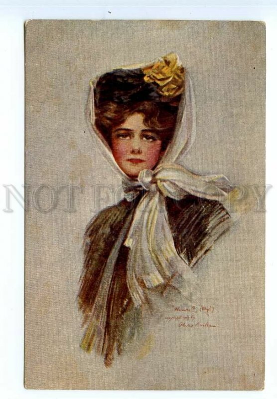499192 Philip BOILEAU Belle Lady Why Vintage postcard RUSSIA Oblastlit #97
