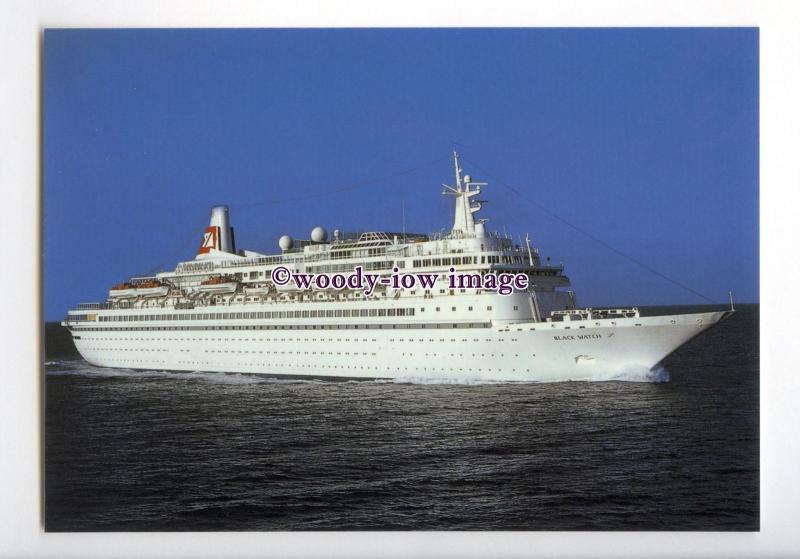 LN0754 - Fred Olsen Liner - Black Watch , built 1972 - postcard