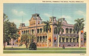 HONOLULU, HI Hawaii  THE CAPITOL~Formerly THE ROYAL PALACE   c1940's Postcard