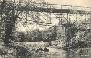 C-1910 Bridge Mirror Lake Delton Wisconsin Bureau American Travel 977