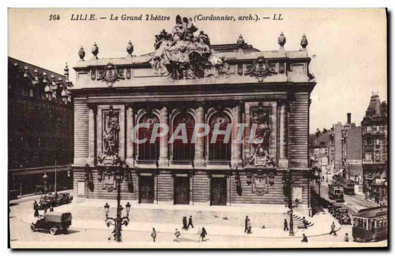 Old Postcard Lille Grand Theater