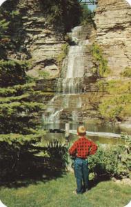 Falls at Glenora Point near Dundee NY, New York Near shore of Seneca Lake