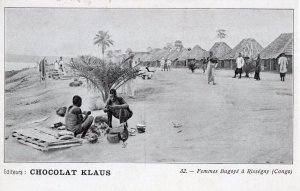 Chocolat Klaus African Congo 32 Rare Antique Postcard