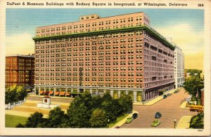 Vtg 1930s DuPont & Nemours Buildings Rodney Square Wilmington DE Postcard