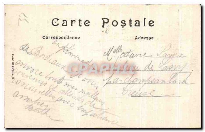 Old Postcard Bordeaux Allees De Tourny