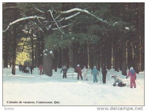 Skiing , Colonies de vacances , CONTRECOEUR , Quebec , Canada , 60-80s