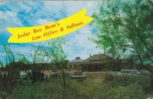 Judge Roy Beans Law Office & Salloon Langtry Texas 1965