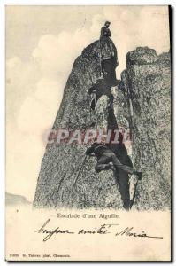 Old Postcard Alpine Climbing d & # 39A needle