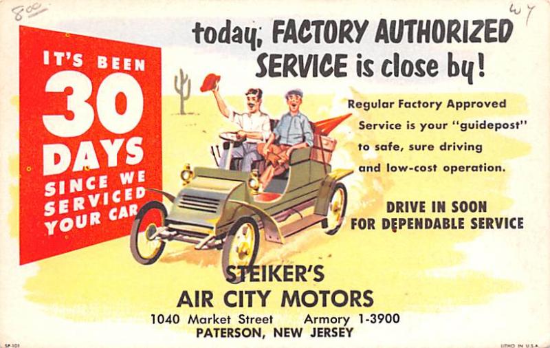 Air City Motors Advertising Unused 