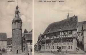 STOLBERG I HARZ GERMANY~RATHAUS + MARKTTURM~LOUIS GLASSER PHOTO POSTCARD