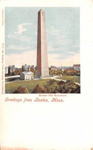 Bunker Hill Monument Greetings from Boston - Boston, Massachusetts MA