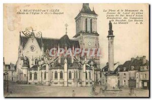 Old Postcard Beaufort en Vallee Apse of the Church of N Beaufort