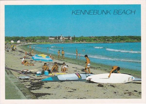 Maine Kennebunk Beach Scene