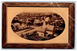 Lakota North Dakota ND Postcard Birds Eye View Residence District 1910 Vintage