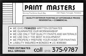 Paint Masters - Torrance, California