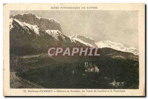 Old postcard Emvirons Annecy Castle Menthon Lonfont the teeth and the Spinner